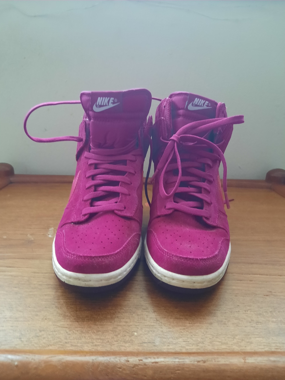 Nike Women’s High-Top Sneakers in Magenta